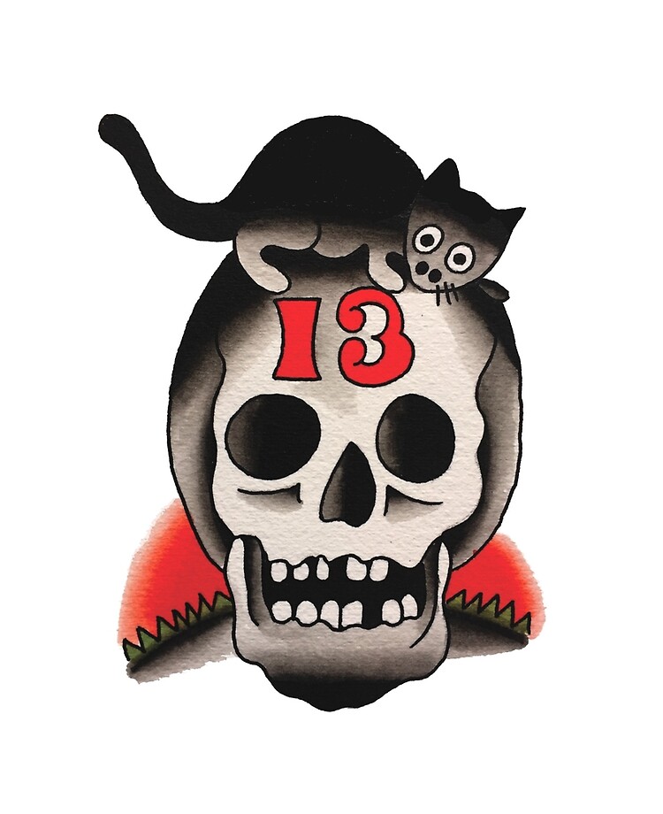 Vince Ray 13 Cat Sticker - HouseOspeed