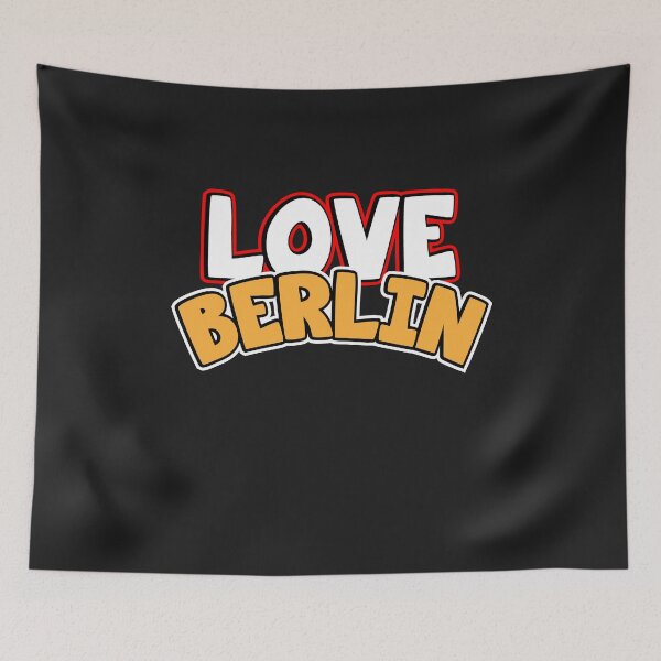 Artikelvorschau, Love Berlin. Ich liebe Berlin. Love Motiv Geschenk entworfen und verkauft von dm4design.