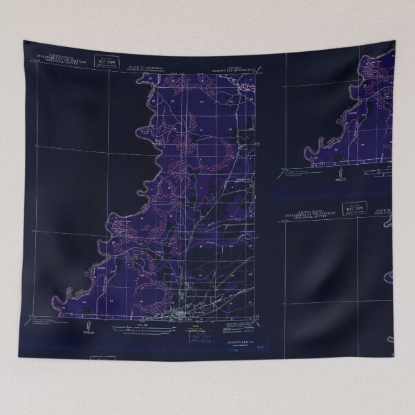 Item preview, USGS TOPO Map Louisiana LA Merryville 333952 1946 31680 Inverted designed and sold by WetdryvacRB01.
