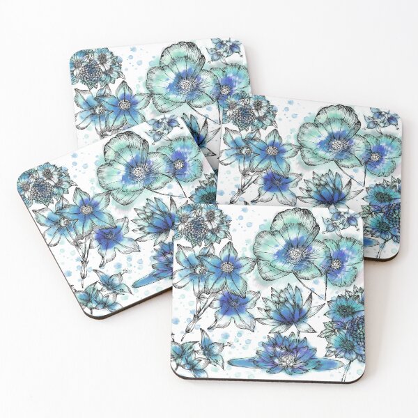 Item preview, Blue Flowers  designed and sold by Nora Gad.