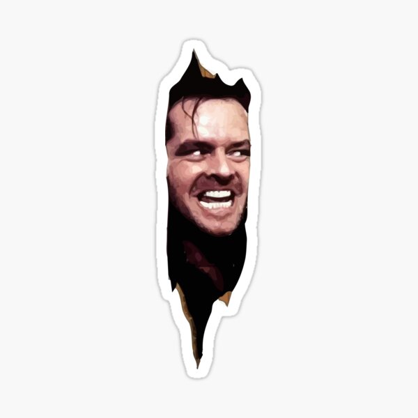 Heres Johnny! - The Shining - Face Breakthrough Sticker