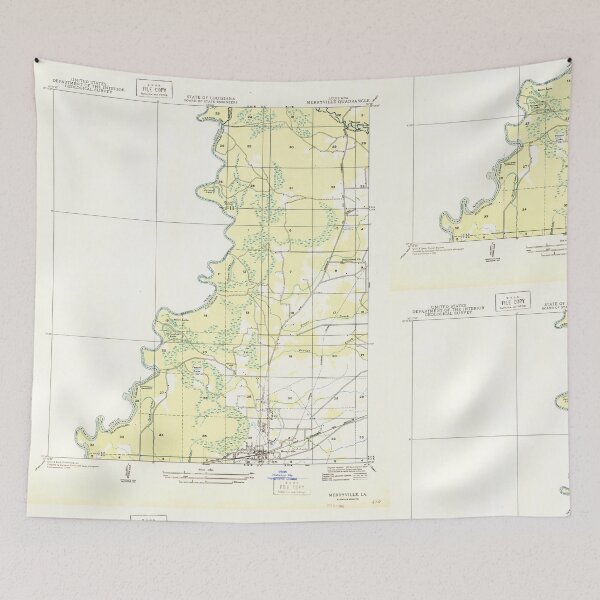 Item preview, USGS TOPO Map Louisiana LA Merryville 333952 1946 31680 designed and sold by WetdryvacRB01.