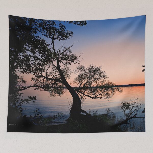 Item preview, Silhouette Tree at Sunset designed and sold by Yannik Hay.
