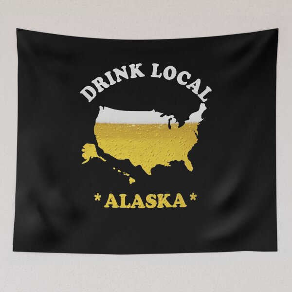 Item preview, ALASKA Beer Map T-Shirt Drink Local Brewmaster Gift designed and sold by theshirtinator.