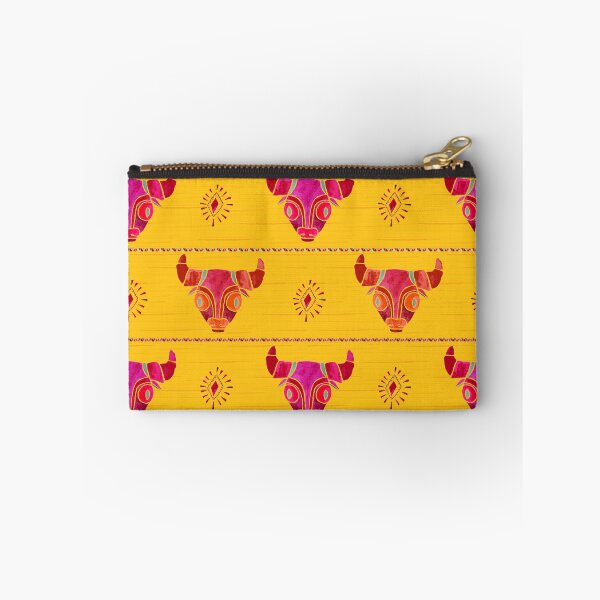 Item preview, Red and pink Taurus watercolor pattern designed and sold by nacaca.