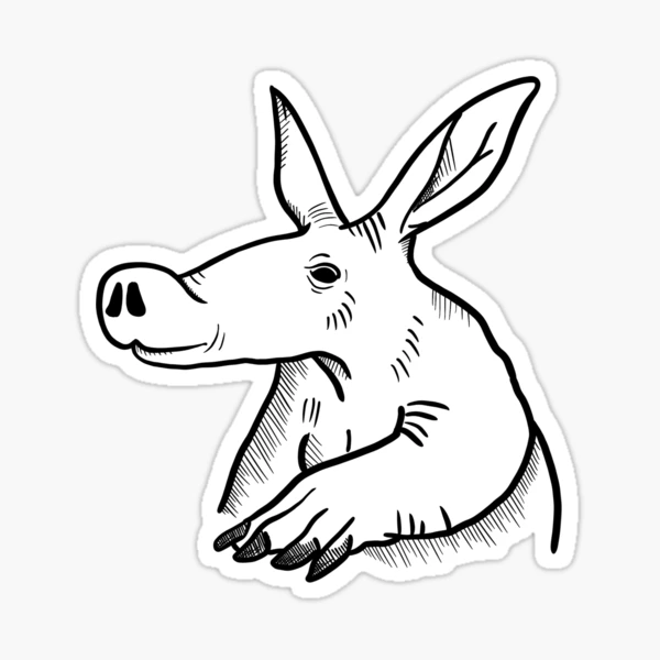 T Pose Anteater Sticker for Sale by AnteaterGuy