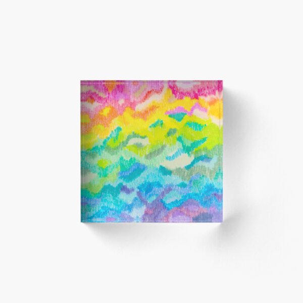 Rainbow-ld Acrylic Block