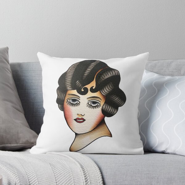 Item preview, Traditional Lady Face Tattoo Design designed and sold by FOREVER TRUE TATTOO.