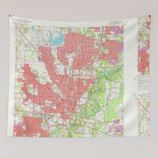 Item preview, USGS TOPO Map Mississippi MS Jackson 335876 1963 24000 designed and sold by WetdryvacRBO2.
