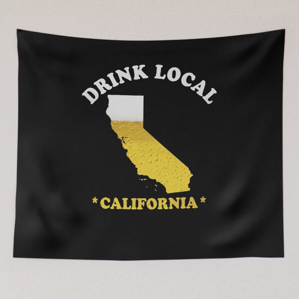 Item preview, California Beer Map T-Shirt Drink Local Brewmaster Gift designed and sold by theshirtinator.
