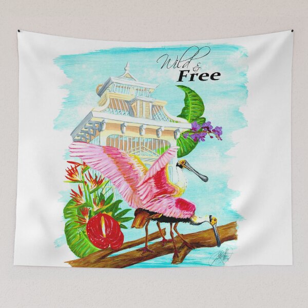 Item preview, Pink Spoonbills  designed and sold by RyuNeko.