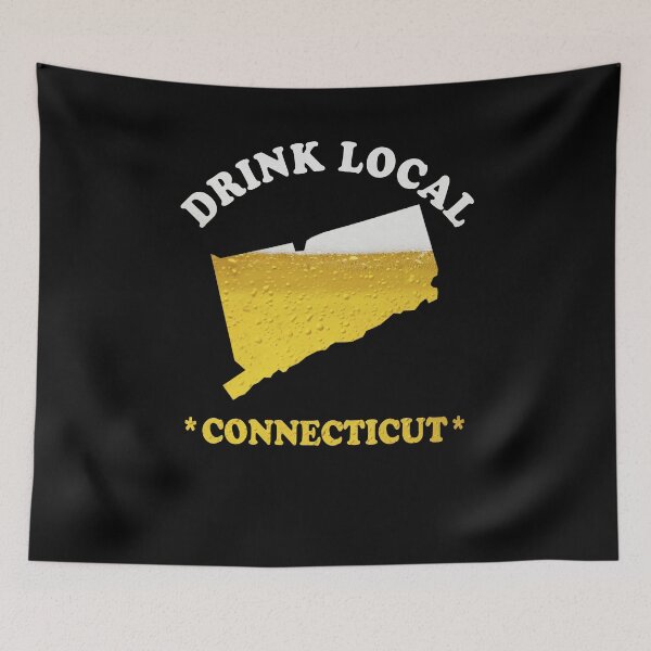 Item preview, CONNECTICUT Beer Map T-Shirt Drink Local Brewmaster Gift designed and sold by theshirtinator.