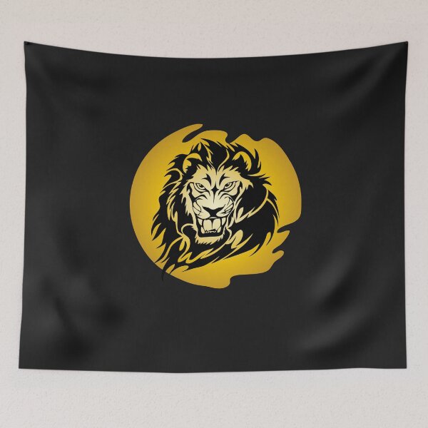 Item preview, Lion lion head silhouette lion's mane lion designed and sold by dm4design.