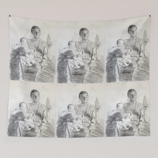 Item preview, Working sketch for Babysitting designed and sold by Michael Haslam.