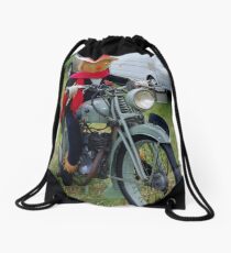 Scarecrow on the Bike Drawstring Bag