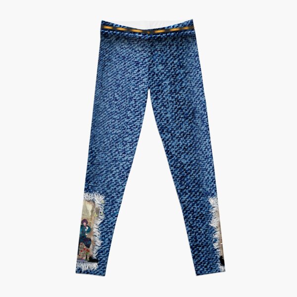 High fashion in front of Anton Pieck's painting. Leggings