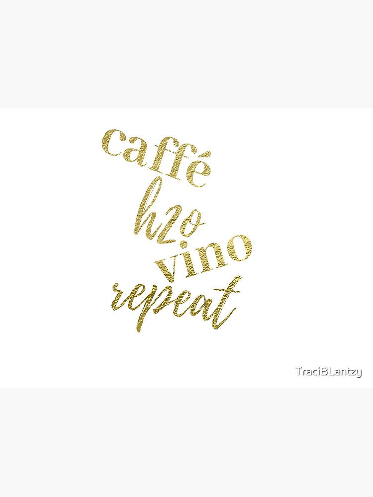 Discover Caffé H2O Vino Repeat Premium Matte Vertical Poster