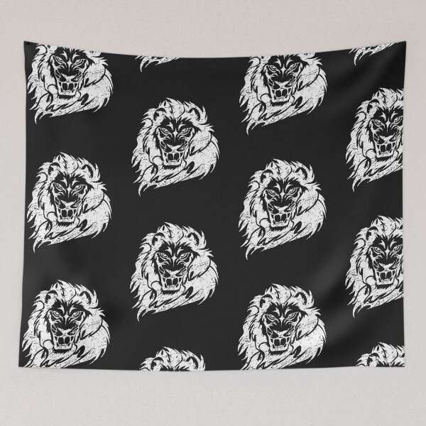 Item preview, Lion lion head silhouette lion's mane lion designed and sold by dm4design.