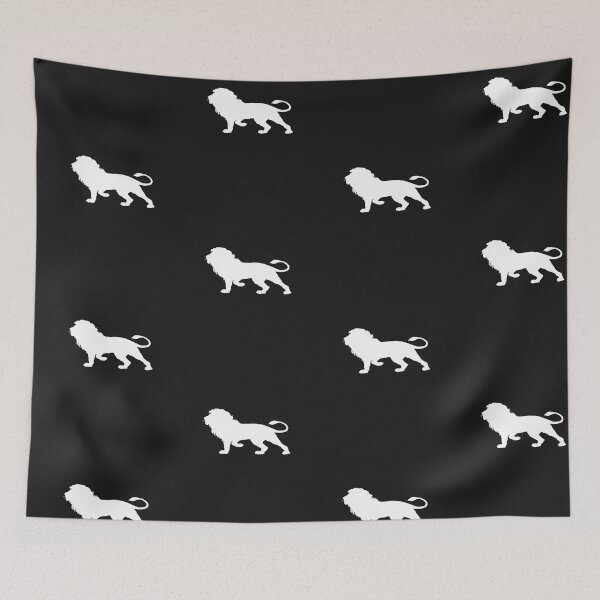 Item preview, Lion silhouette Lion's mane Lion gift designed and sold by dm4design.