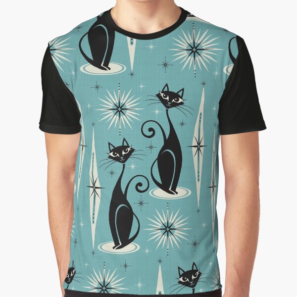 Artikel-Vorschau von Mid Century Meow auf Blau, designt und verkauft von studioxtine.
