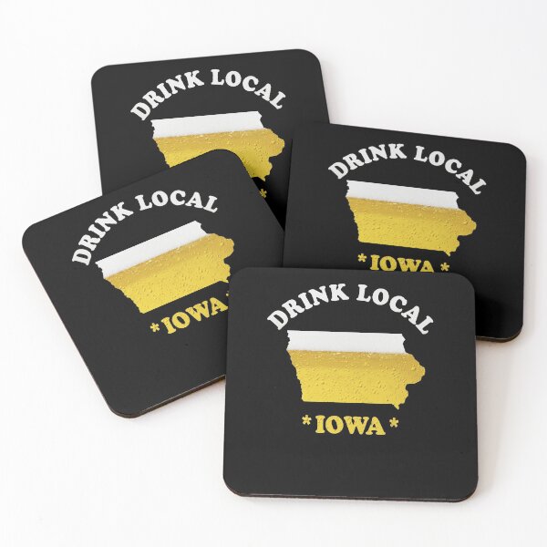 Item preview, IOWA Beer Map T-Shirt Drink Local Brewmaster Gift designed and sold by theshirtinator.