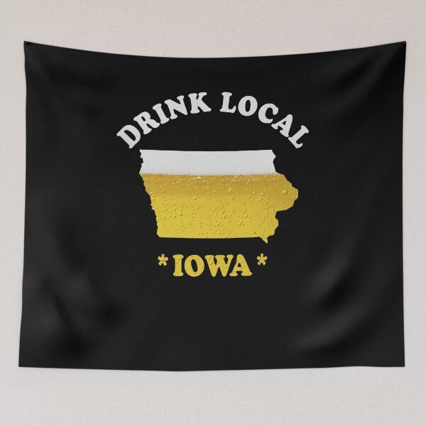 Item preview, IOWA Beer Map T-Shirt Drink Local Brewmaster Gift designed and sold by theshirtinator.