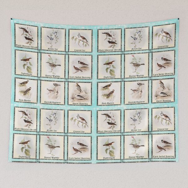 Item preview, Colorful Songbirds of Europe Tapestry #2 designed and sold by OpenED360.