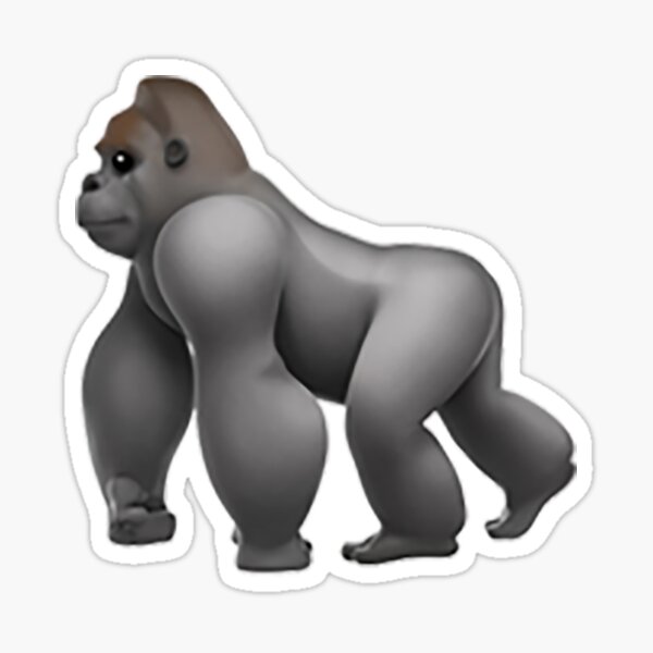 Artikel-Vorschau von Gorilla Emoji, designt und verkauft von Emoji-Land.
