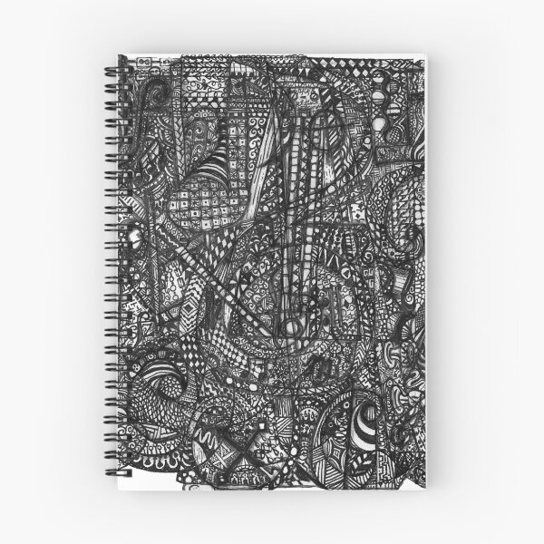 Item preview, Musical zentangle designed and sold by CitadelBookery.