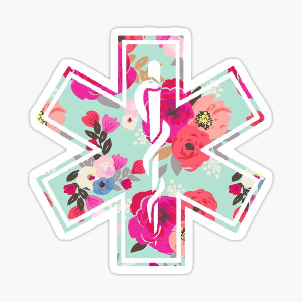 EMT Floral Sticker