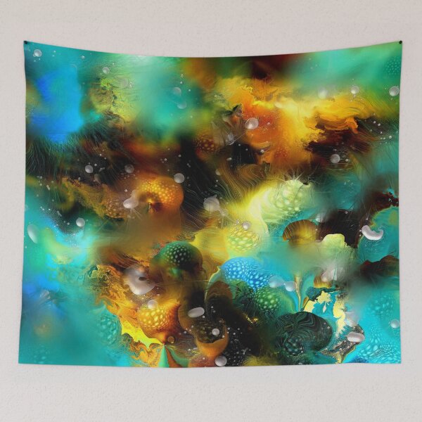 Item preview, Abstract Aqua Fantasy Surreal designed and sold by runati.