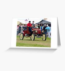 Petrol Fueled Steam Car Greeting Card