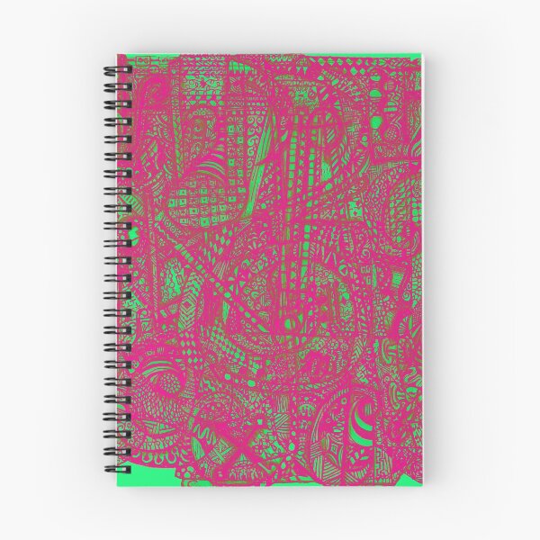 Item preview, Musical zentangle verde y rosado designed and sold by CitadelBookery.