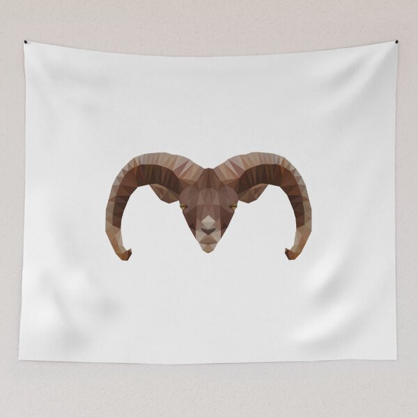 Item preview, Sheep, goat, ram polygon geometric designed and sold by Mohja-Design.