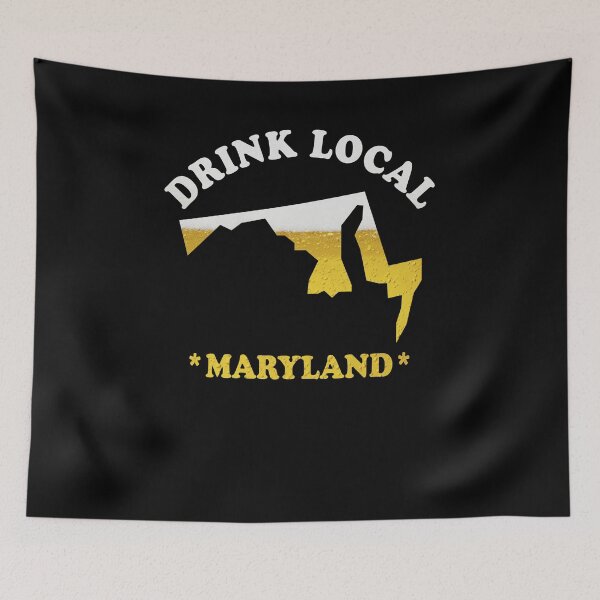 Item preview, MARYLAND Beer Map T-Shirt Drink Local Brewmaster Gift designed and sold by theshirtinator.