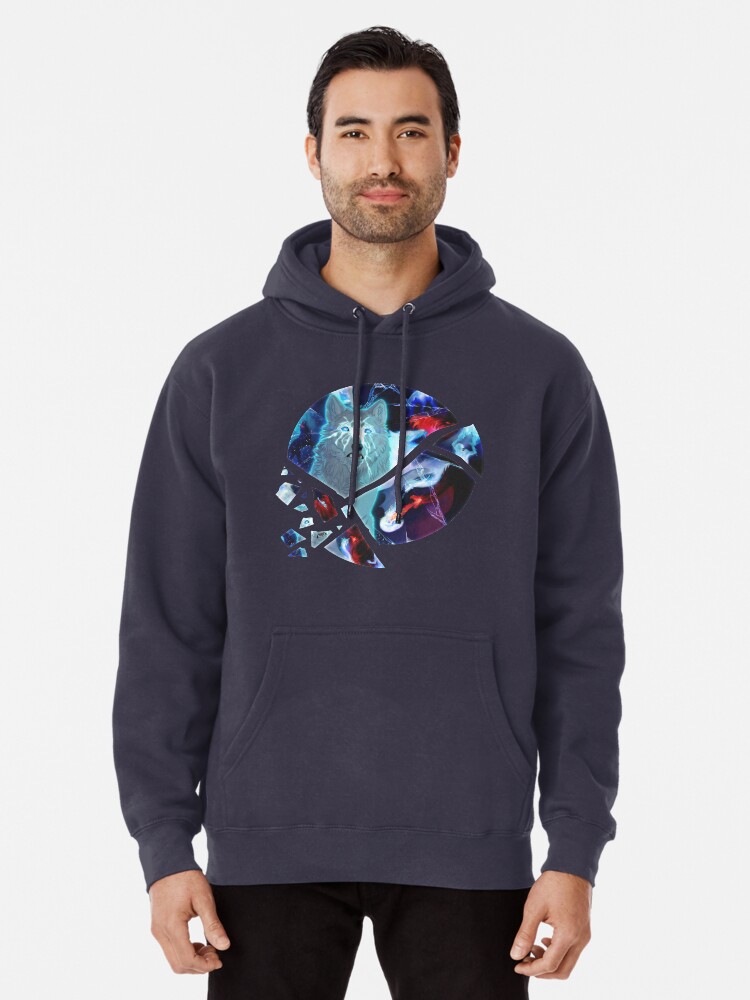 off white navy hoodie