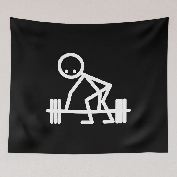Item preview, Stick Figure Bicep Gift Muscle Fitness Skinny designed and sold by Franja2.