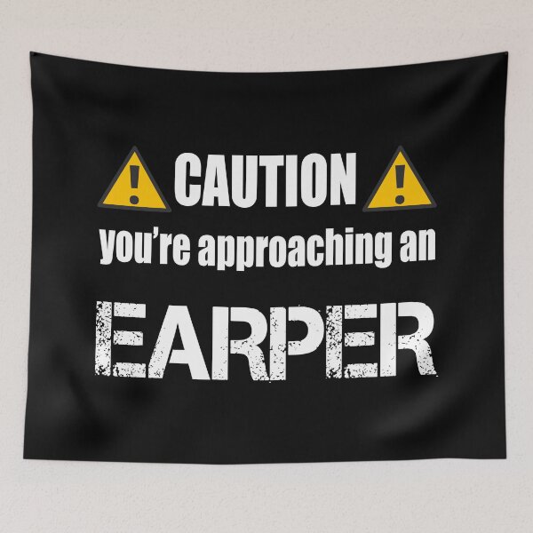 Item preview, Caution you're approaching an earper (Black) designed and sold by AlexVR.