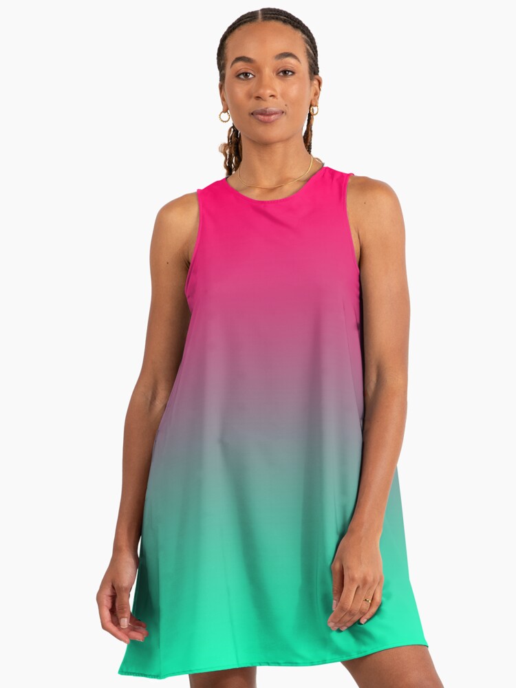 blue fade dress Bye Hollywood Dress (fade)