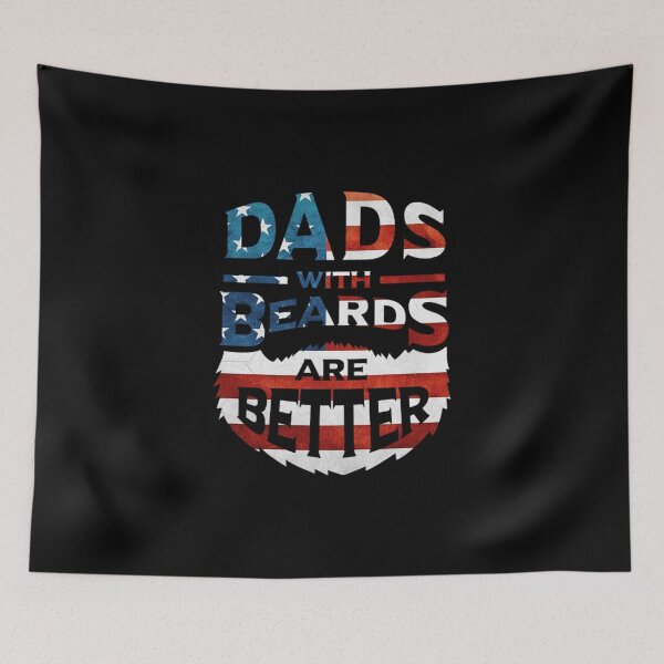 Item preview, 4th of July Dads with Beards are Better Father's Day Gifts designed and sold by we1000.