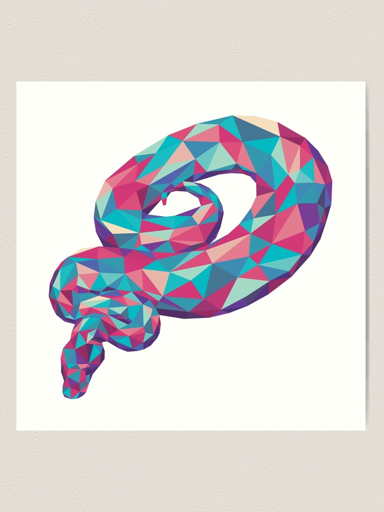 Abstract Snake Art