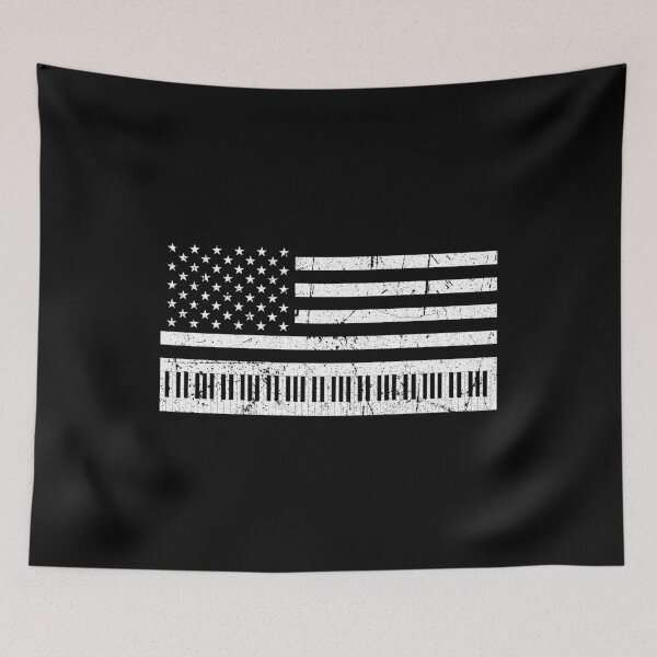 Item preview, American Flag Grand Piano design designed and sold by phoxydesign.