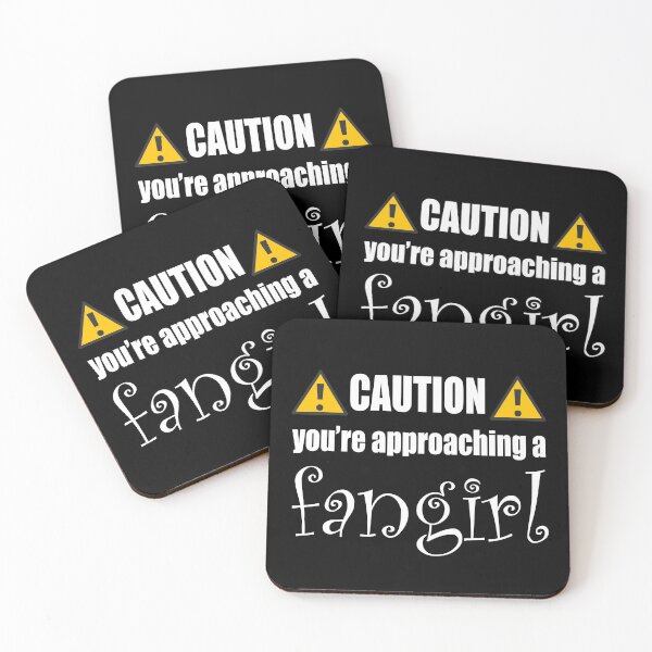 Item preview, Caution you're approaching a fangirl (Black) designed and sold by AlexVR.
