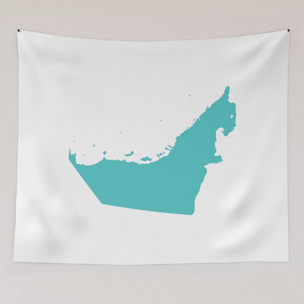 Item preview, United Arab Emirates Love in Teal designed and sold by Maren Misner.