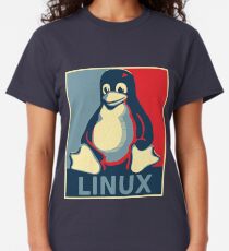 Linux tux penguin obama poster Classic T-Shirt
