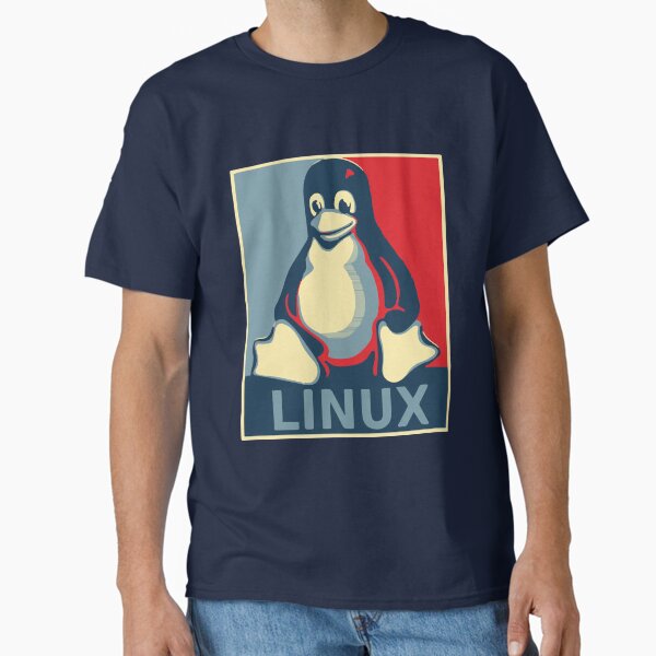 Item preview, Linux tux penguin obama poster designed and sold by SofiaYoushi.