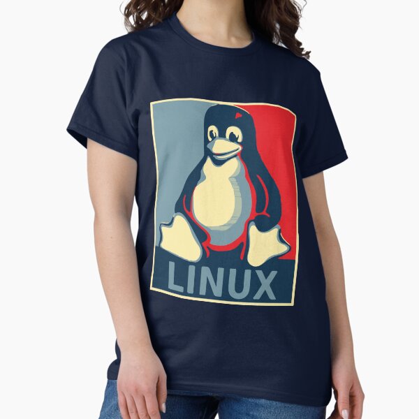 Item preview, Linux tux penguin obama poster designed and sold by SofiaYoushi.