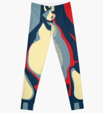 Linux tux penguin obama poster Leggings