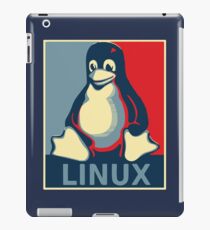 Linux tux penguin obama poster iPad Case/Skin