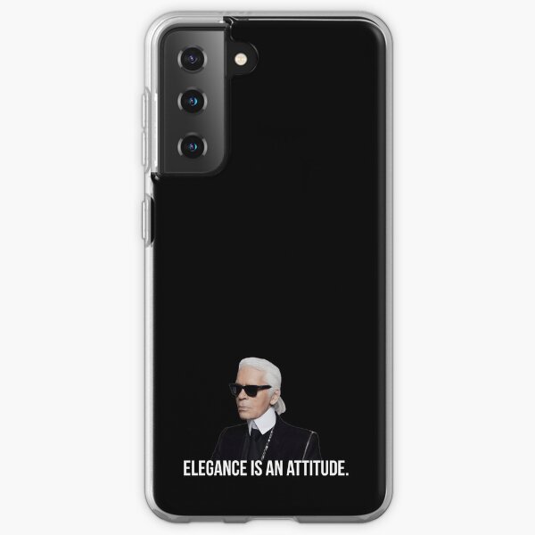 L'élégance est une attitude - Karl Lagerfeld Coque souple Samsung Galaxy